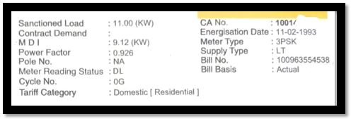understanding electricity bill